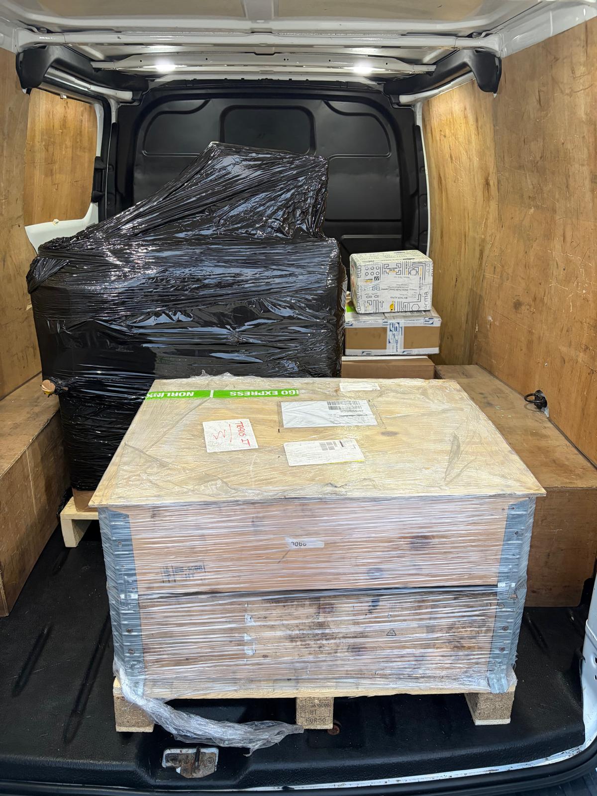 Careful loading of furniture for a home move in Scotland